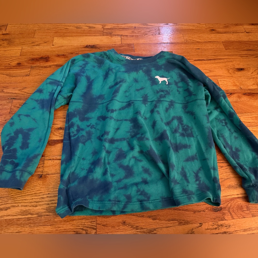 Victoria's Secret Pink Green Tie-Dye Top